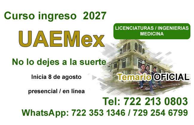 curso ingreso uaemex