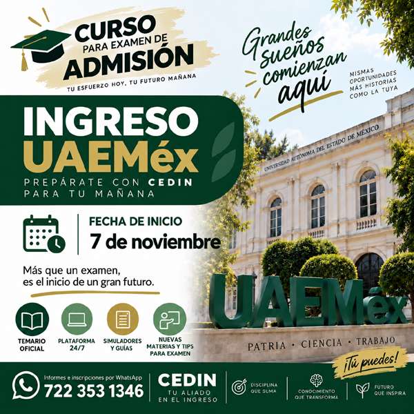 Curso de Admisión UAEMéx — 7 de noviembre